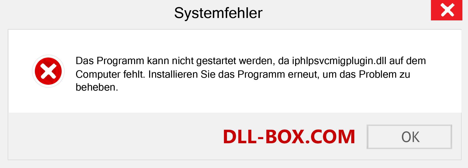 iphlpsvcmigplugin.dll-Datei fehlt?. Download für Windows 7, 8, 10 - Fix iphlpsvcmigplugin dll Missing Error unter Windows, Fotos, Bildern