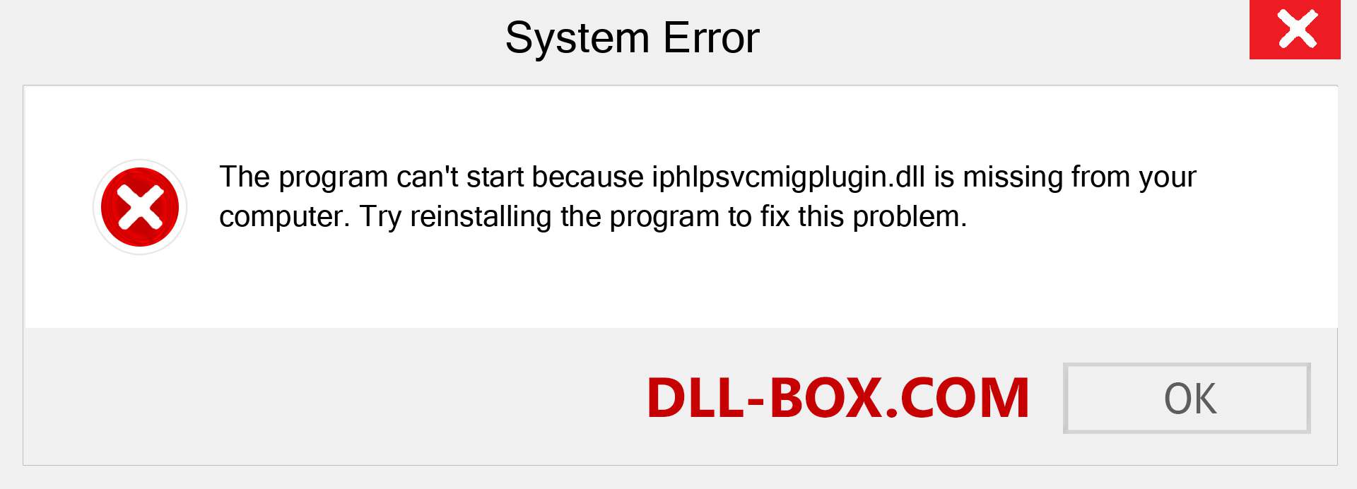  iphlpsvcmigplugin.dll file is missing?. Download for Windows 7, 8, 10 - Fix  iphlpsvcmigplugin dll Missing Error on Windows, photos, images